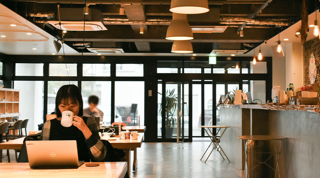 リモートワークの様子