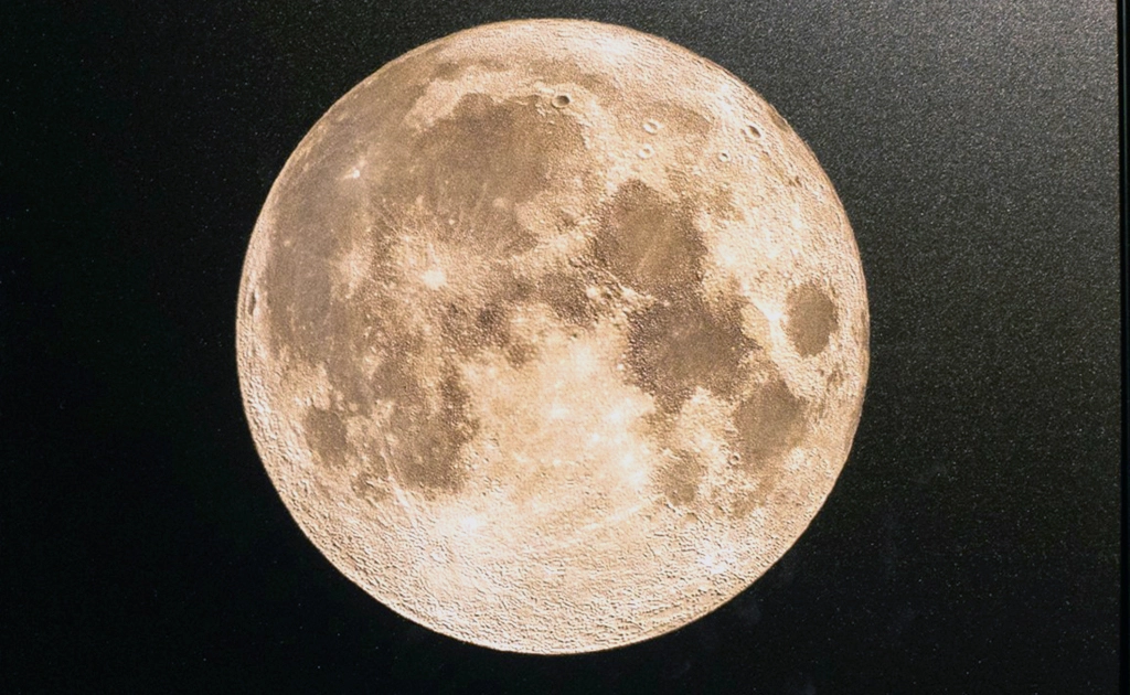 2.5D技術を活用した触れる天体写真作品「月」