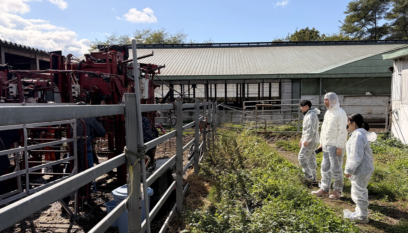 削蹄作業現場視察