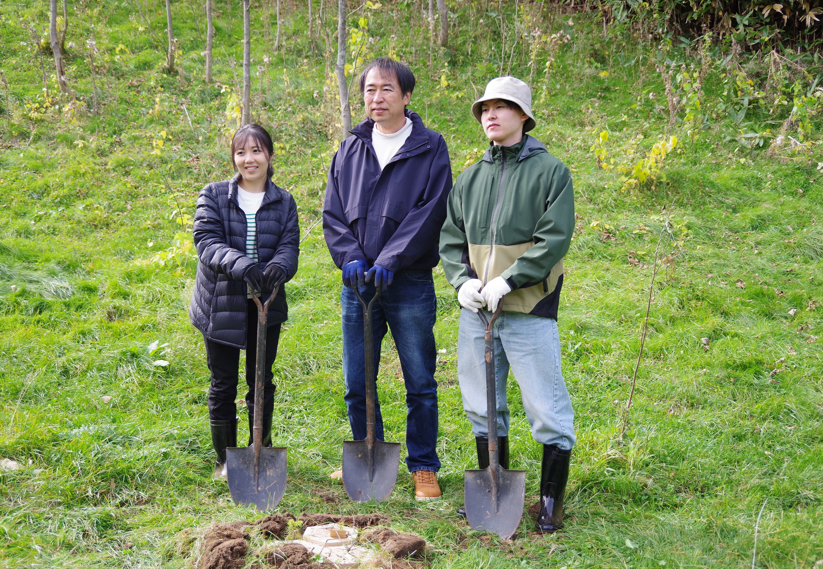 富良野自然塾での植樹体験