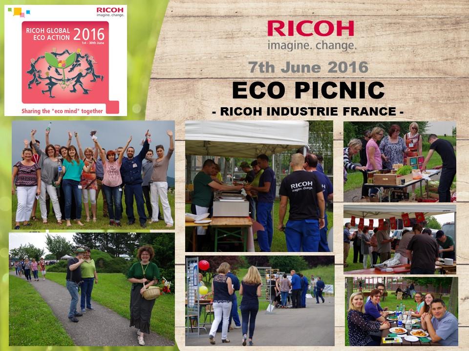 画像：Ricoh Industrie Franceでは、従業員でエコピクニックを開催。