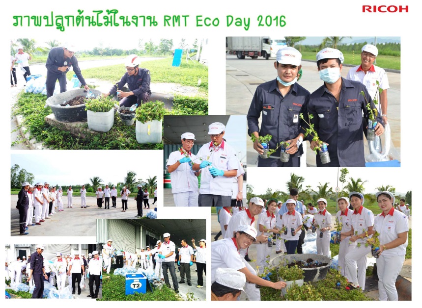 画像：RICOH MANUFACTURING (THAILAND) LTDは、エココンテスト、工場周辺のクリーンアップと植林イベントを開催。
