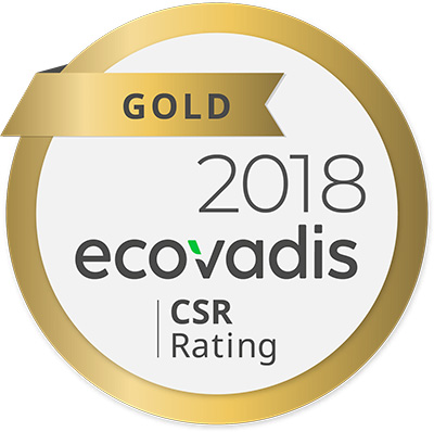 GOLD 2018 - EcoVadis CSR Rating