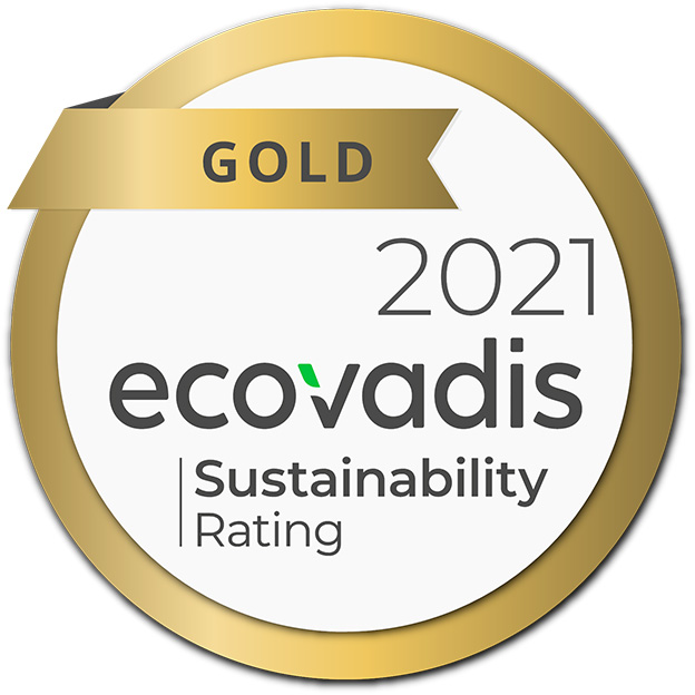 EcoVadis 2021 Sustainability Rating GOLD
