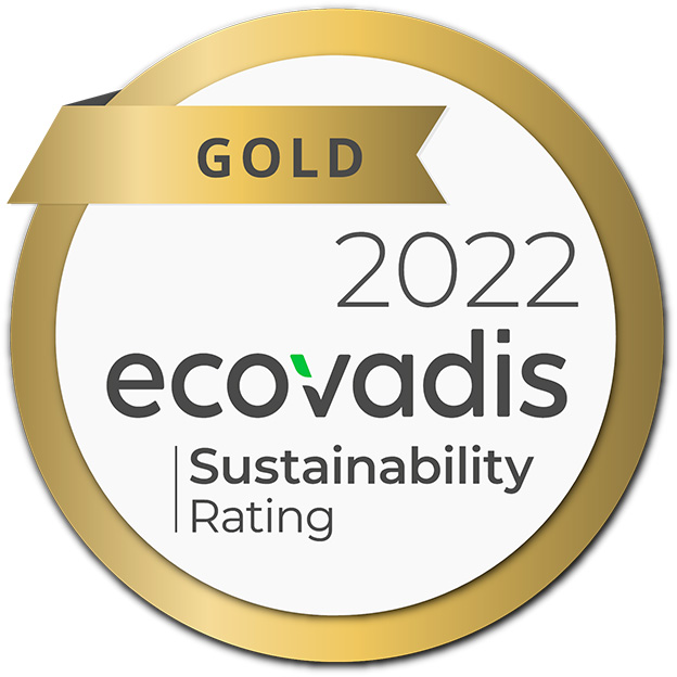 GOLD 2022 EcoVadis Sustainability Rating