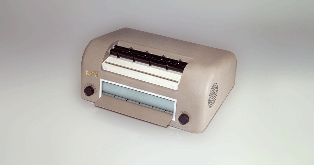 1955年発売の「リコピー101」が複写機遺産 第1号に認定 | リコー