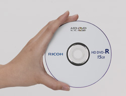 新開発のHD DVD-R