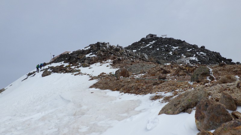 山頂まであと少し