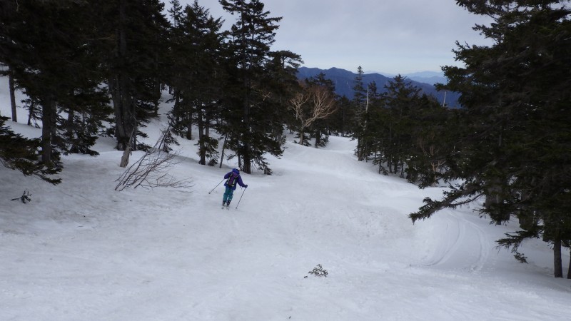ツアーコースは雪たっぷり