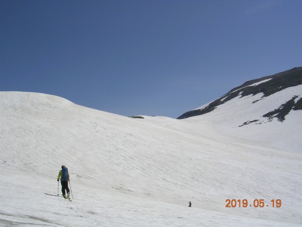 姥が岳をトラバース