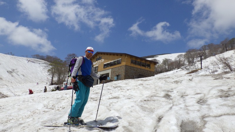 リフト乗場到着