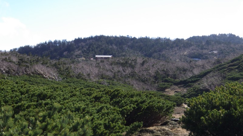 光小屋が見えて来る