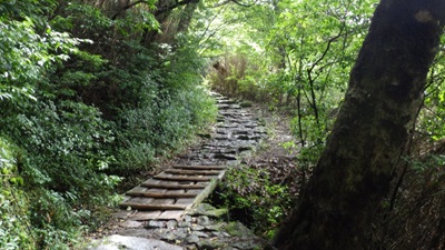 大浪池までの登山道