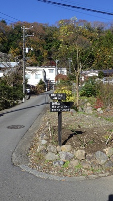 一の尾根との分岐