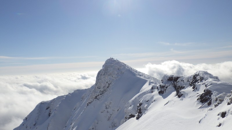 オキの耳からトマの耳を望む