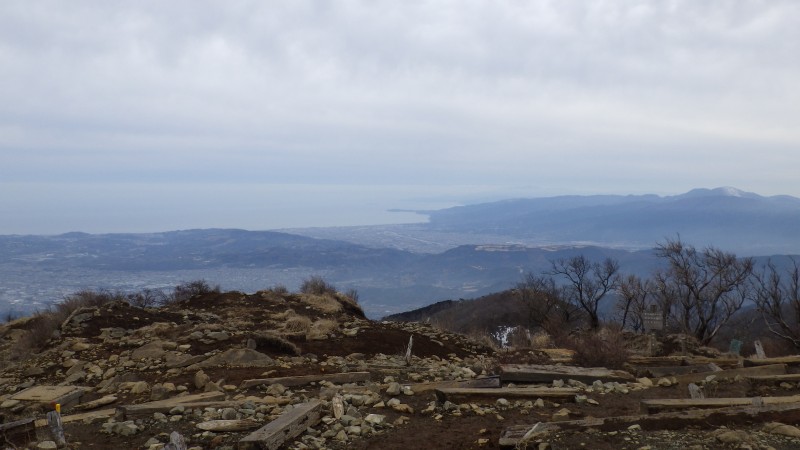 山頂からの相模湾