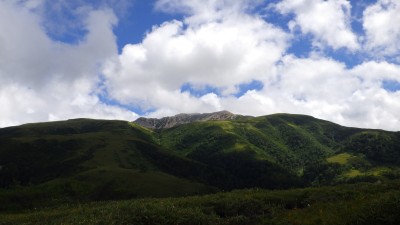 薬師岳への稜線