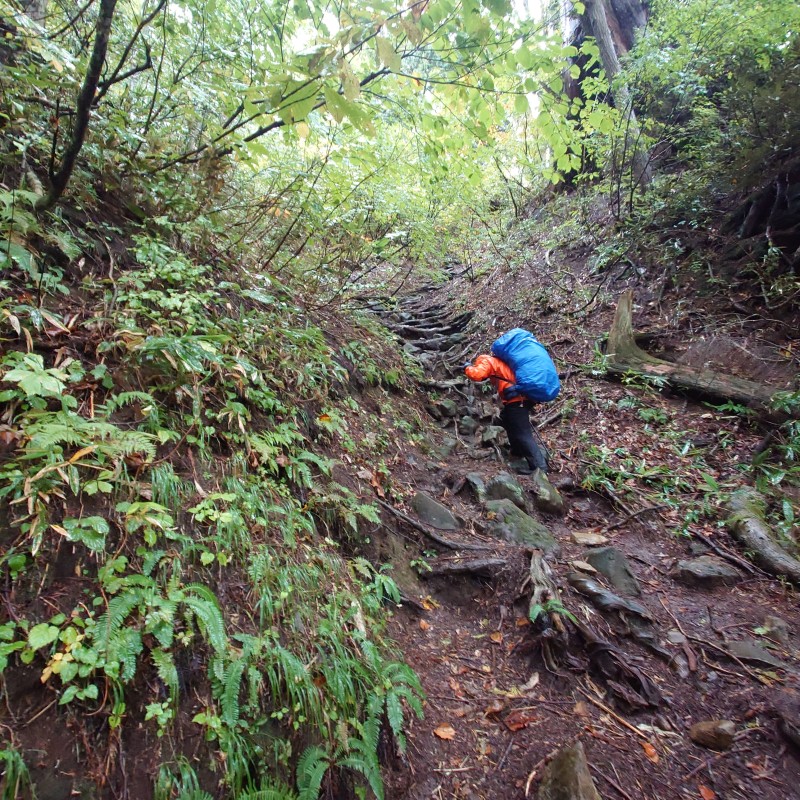 三条ノ滝からの登り返し