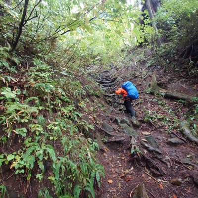 三条ノ滝からの登り返し