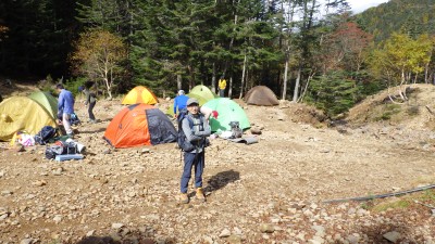 阿弥陀岳へ向けて出発