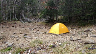 他のテントは撤収済み