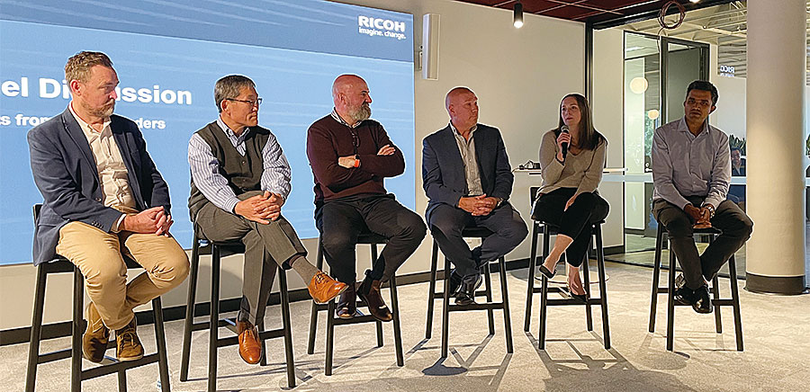  Ricoh Australia Ltd.の社員とのパネルディスカッションの様子