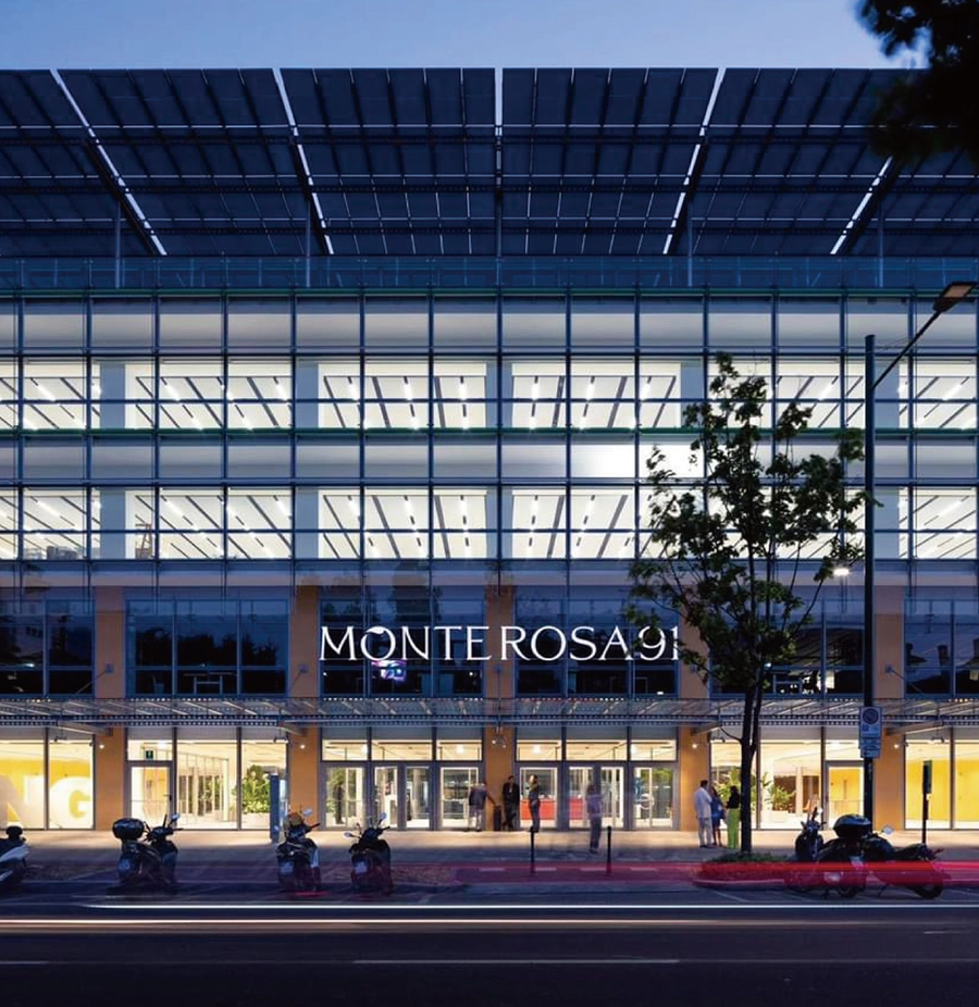 ジュフレ・フランシス・ルフェーブルが入居する、ミラノのオフィスビル『Monte Rosa 91』