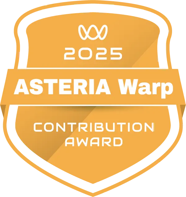 ASTERIA Warp Contribution Award 2025
