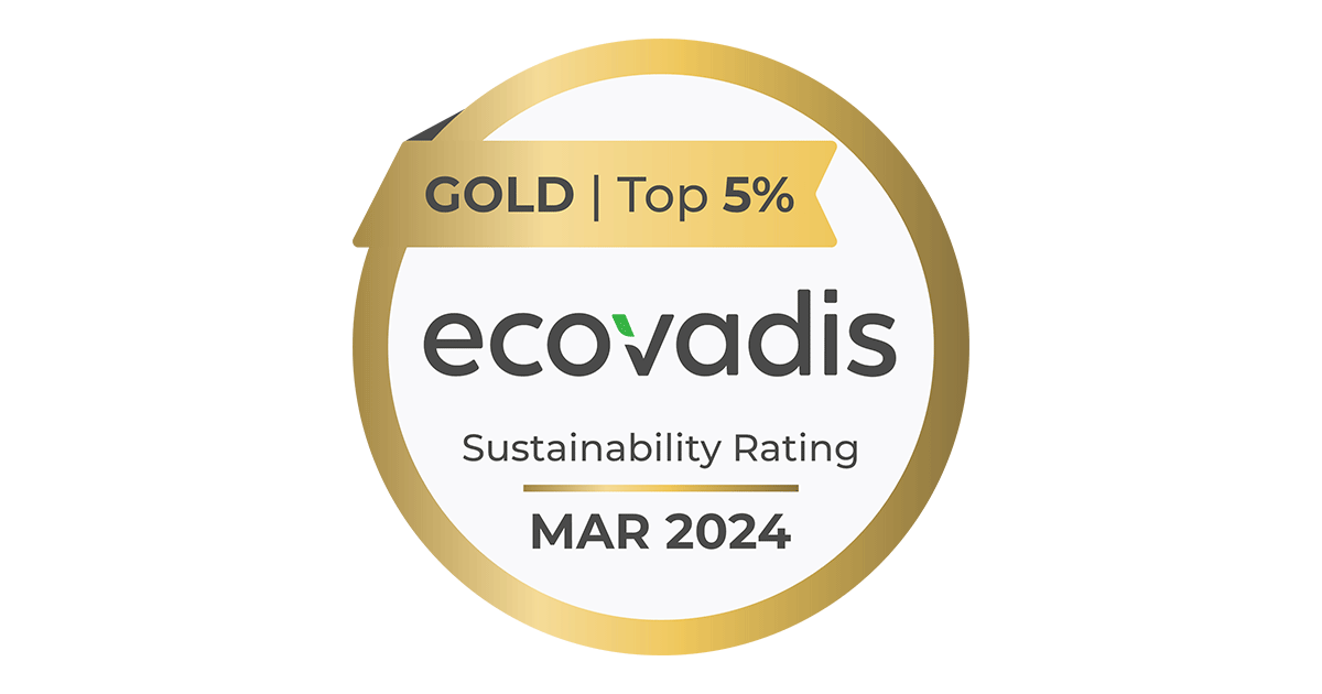 GOLD 2024 EcoVadis Sustainability Rating